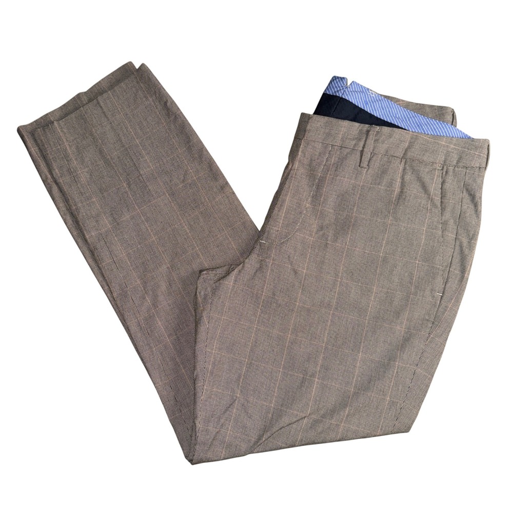Bonobos Chinos 33x30 Houndstooth Plaid Cotton Dress Pants Mens